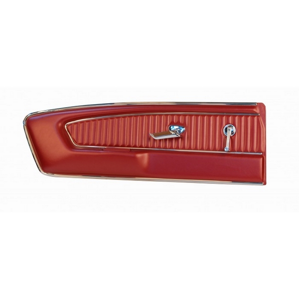 1964 1/2-65 Mustang Pony Door Panels, Vinyl -2+2 Fastback